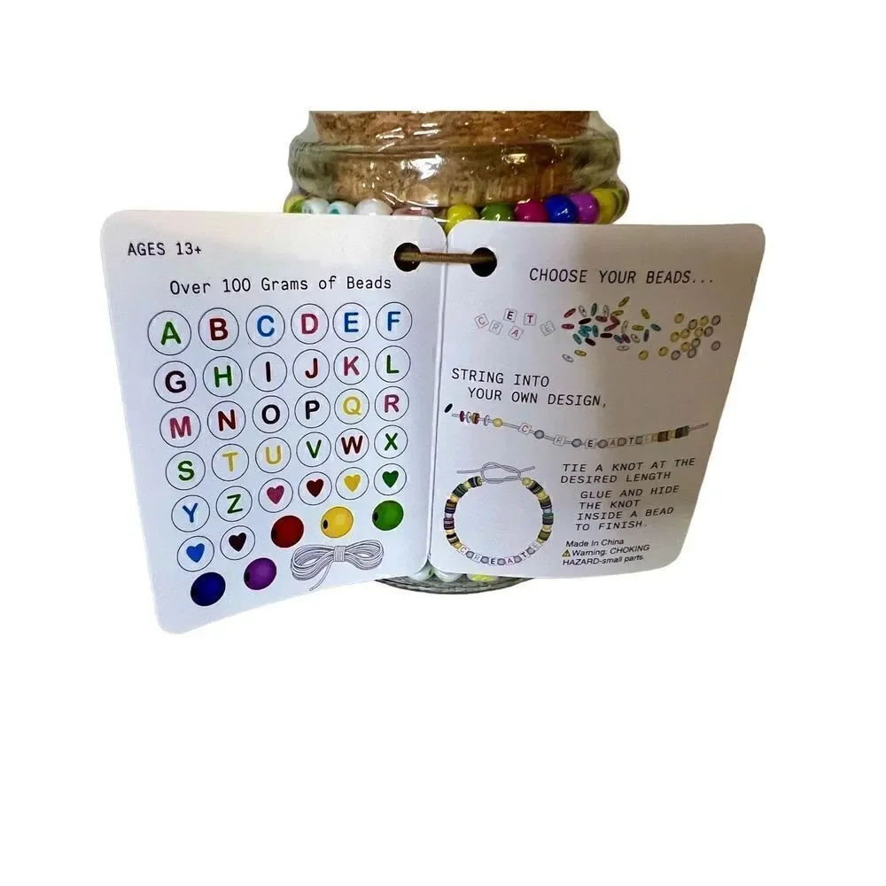 NWT Jewelry Made By Me DIY Bead Kit Jar 